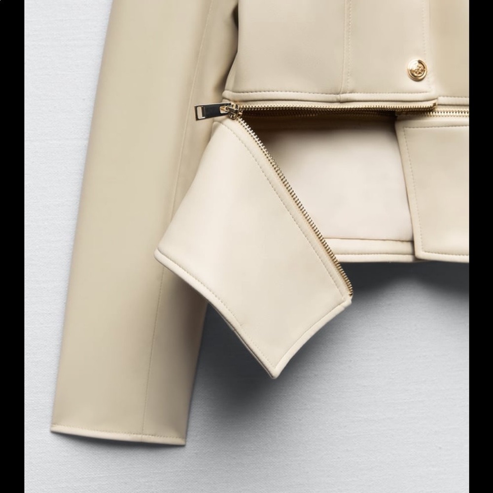 Zara Leather Jacket - Picture 4 of 8